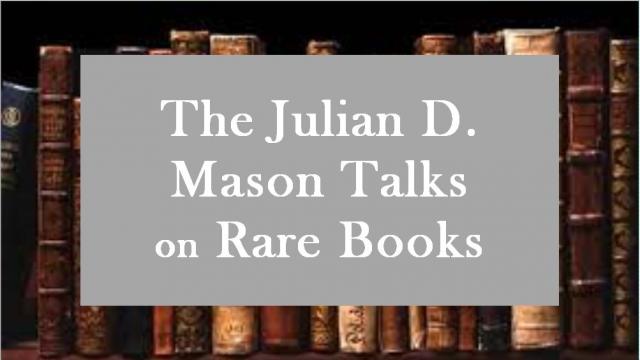 Mason Talks for Rare Books graphic