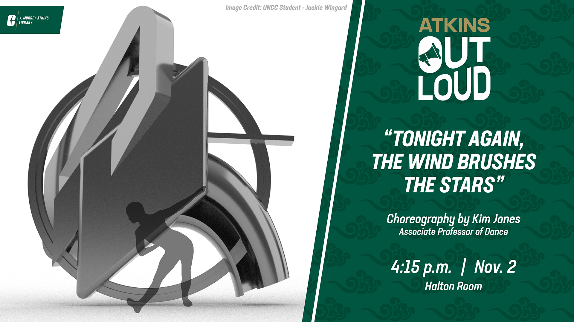 Atkins Out Loud, "tonight again, the wind brushes the stars" dance choreography