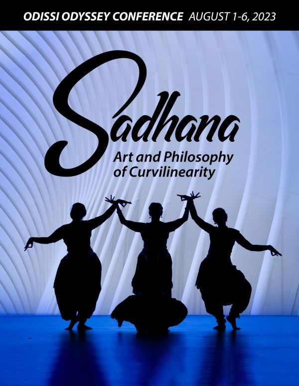 Conference poster that reads: Sadhana Art and Philosophy of Curvilinearity