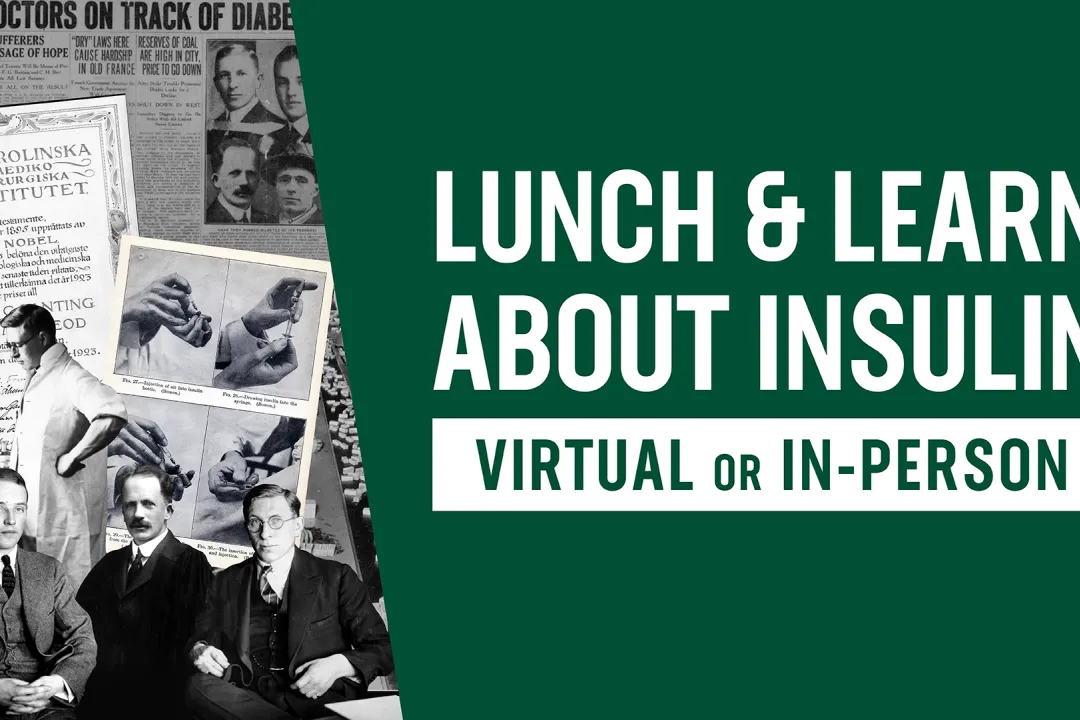 Graphic for Lunch and Learn about Insulin