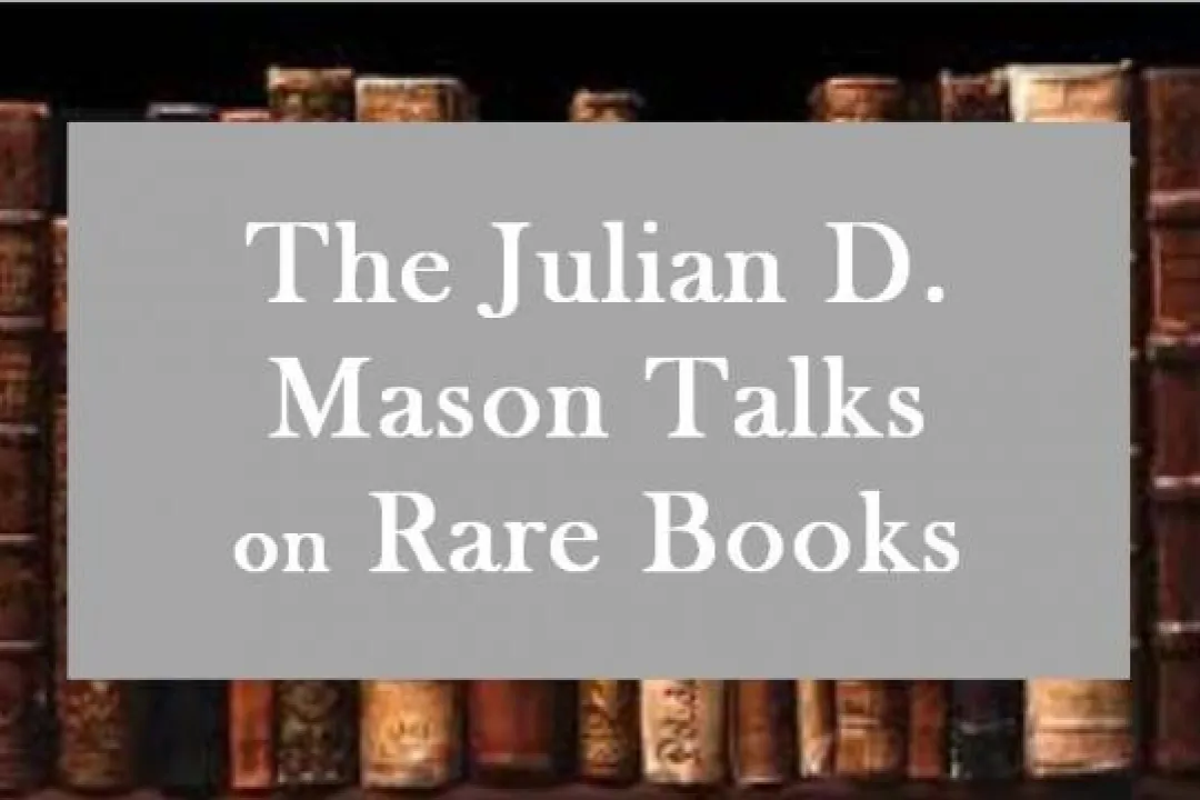 Mason Talks for Rare Books graphic