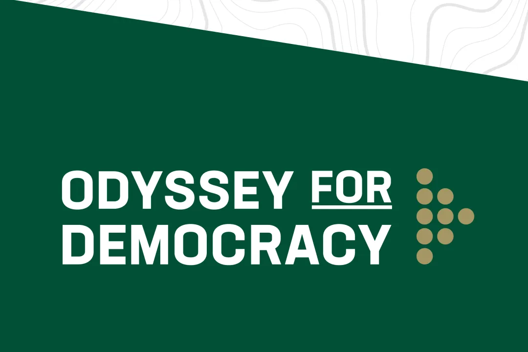 Odyssey for Democracy graphic