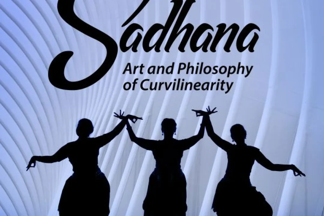 Conference poster that reads: Sadhana Art and Philosophy of Curvilinearity